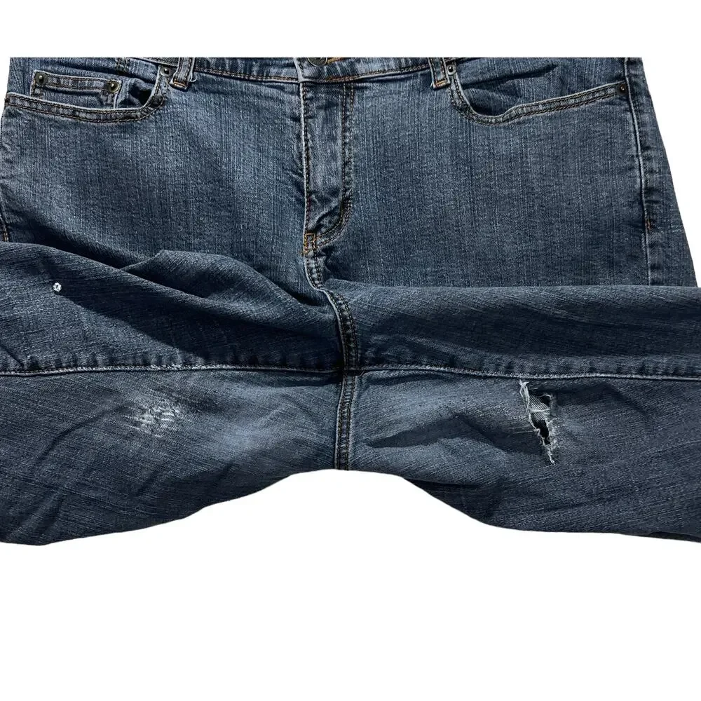 Denim Blue Jean Fabric Crafting Crafting Quilting Sewing Upcycle Plus Size 4lb - Picture 6 of 13